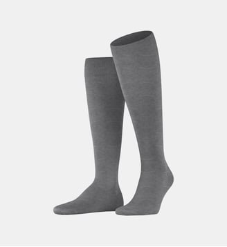 Mi-Bas ClimaWool Laine - Falke - Gris