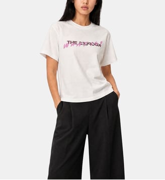 T-shirt WHAT IS - The Kooples - Blanc