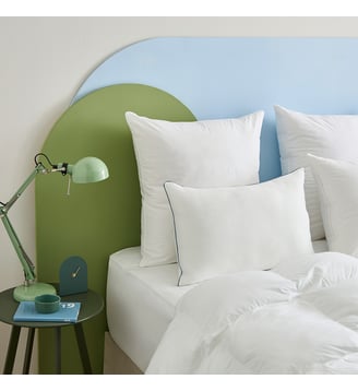 Oreiller motif chevrons - Ferme - Dunlopillo - Blanc