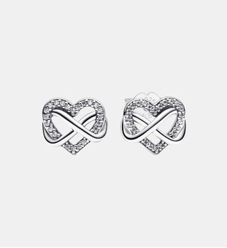 Clous d'Oreilles Cœur Infini Scintillants Pandora