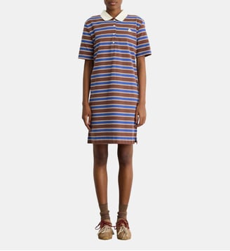Robe polo à rayures - AISSATA - Pablo - Marron