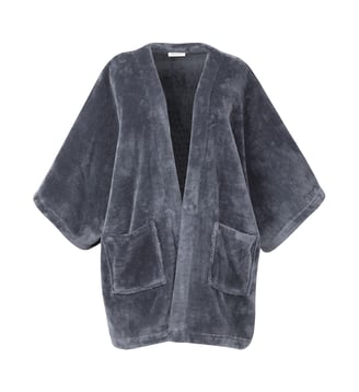 Poncho en polaire - Desforges - Anthracite