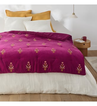 Edredon matelassé velours côtelé Dylis La Redoute Interieurs