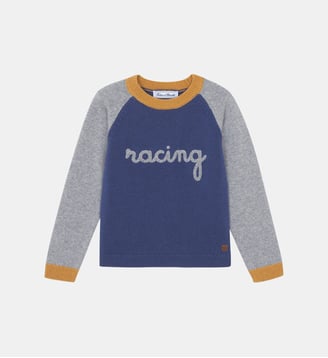 Pull -  laine broderie racing - Tartine Et Chocolat - Marine
