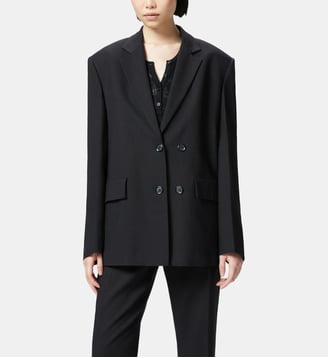 Blazer féminin inspiré des hommes - Pinko - Noir
