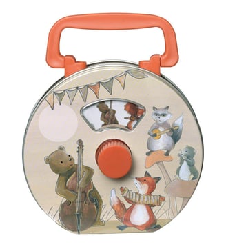 Boîte à musique musiciens - Egmont Toys - Marron