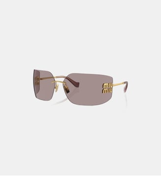 Lunettes de soleil Irrégulier MU 54YS - Miu Miu - Or