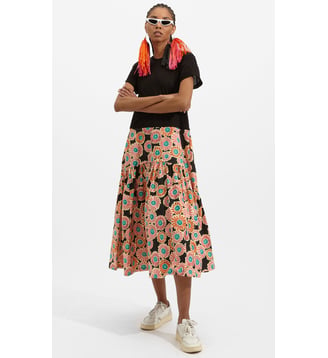 Robe Gemini Crazy Daisy Black - La DoubleJ - Noir