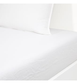 Drap housse  en lin lavé Desforges