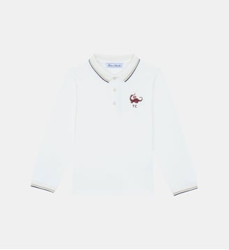 Polo - Sable coton broderie dragon Tartine Et Chocolat