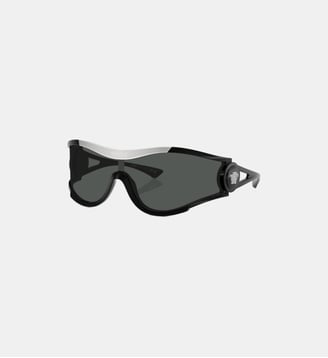 Medusa Medallion Shield Sunglasses - Versace - Noir