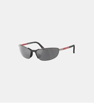 Lunettes de soleil Irrégulier PS 55ZS - Prada Linea Rossa - Ivoire foncé