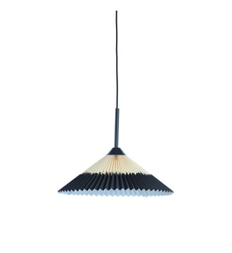 Suspension Pleated - Light & Living - Noir