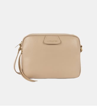 Sac besace caméra Dune cuir - Lancaster - Beige