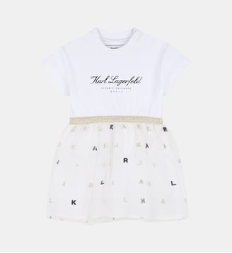 Robe de cérémonie - Karl Lagerfeld Kids - Blanc écru