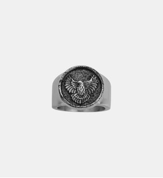 Bague Aigle en Acier 316L - Phebus - Gris foncé