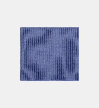 Snood en cachemire - Bompard - Bleu atlas