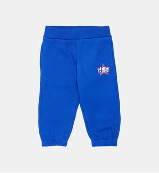 Pantalon en molleton avec logo - Diesel Kids - Bleu surf the web