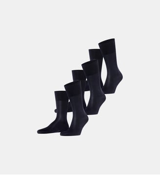 Chaussettes Tiago 3-Pack Coton (biologique) - Falke - Très bleu foncé
