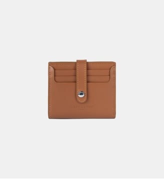 Porte-cartes signature en cuir - Lancaster - Camel