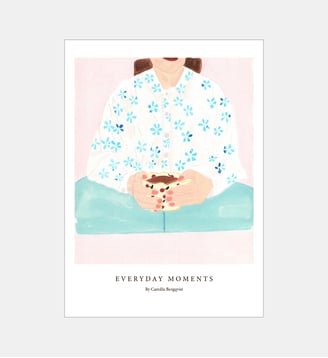 Poster   Coffee Cup - Camilla Bergqvist - Poster & Frame - Multicolore
