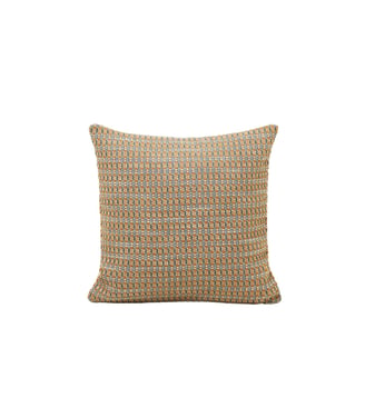 Housse De Coussin  Jacquard texturé et graphique - Madura - Ocre et orage
