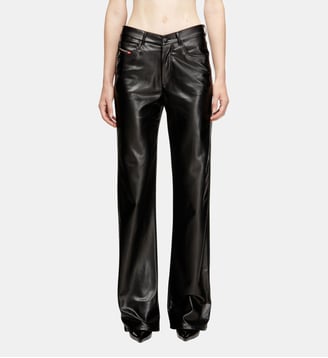Pantalon à cinq poches en tissu enduit - Diesel - Noir