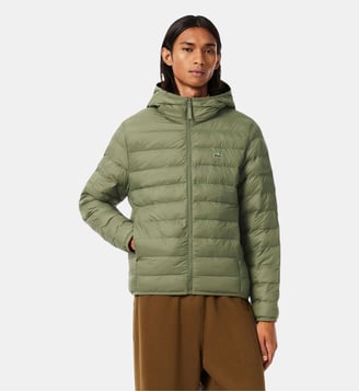 Doudoune déperlante coupe-vent - Lacoste - Vert kaki