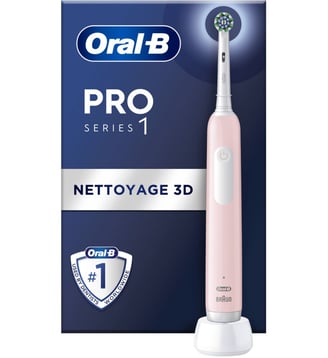Brosse à dents électrique Pro 1 Rose Cross Action - Oral B - Standard