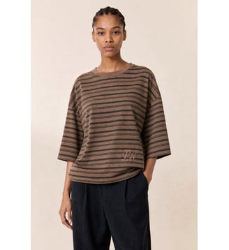 Tshirt Tano Odye - Leon & Harper - Camel