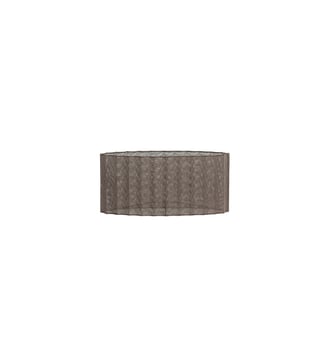 Abat-jour ovale Disli - Crème - 38x17.5x19cm - Light & Living - Brun foncé