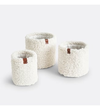Lot de 3 paniers ronds - La Redoute Interieurs - Écru