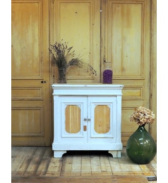 Buffet blanc en pin Gilbert N°655- Produit chiné - Debongout - Blanc