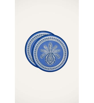 Sets de table Grand Pineapple (Set de 2) - La DoubleJ - Bleu