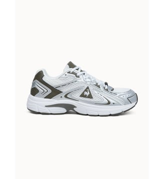 Sneakers running en mesh et cuir Roadtrack - Le Coq Sportif - Blanc et bleu