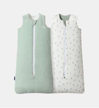 Gigoteuse 4 saisons réversible verte TOG 1 / 2 / 3 Les petites billes