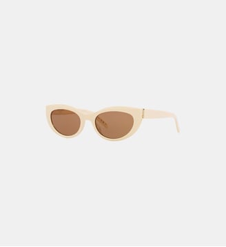 Lunettes de soleil Rectangulaire SL M115 - Saint Laurent - Ivoire