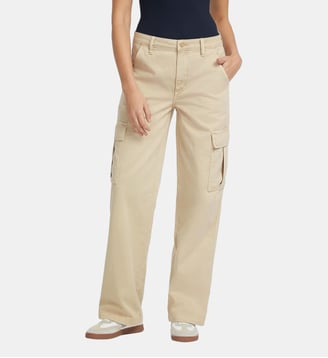 Pantalon cargo droit en coton Guess Jeans