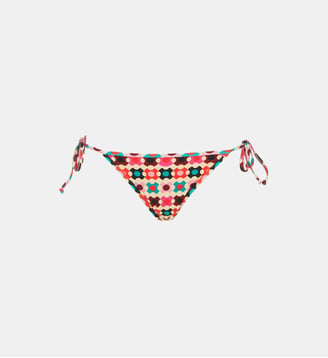 Bas de maillot de bain String Groovy Dot Giallo - La DoubleJ - Jaune