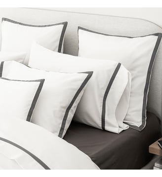 Taie décorative Apparat - Le Jacquard Francais - Fusain
