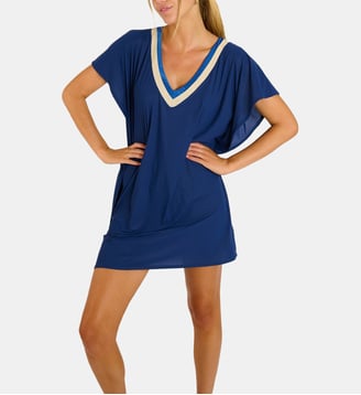 Tunique beachwear Ananke - Livia - Bleu