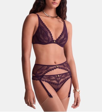 Porte-jarretelles - Aubade - Mauve