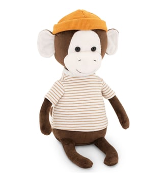 Singe Avec Bonnet Orange - Orange Toys - Marron