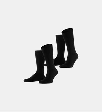Lot de 2 paires de chaussettes Swing - Falke - Noir