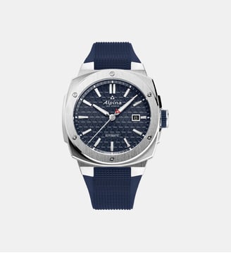 Montre automatique Alpiner Bleu foncé AL-525N4AE6 - Alpina - Argenté