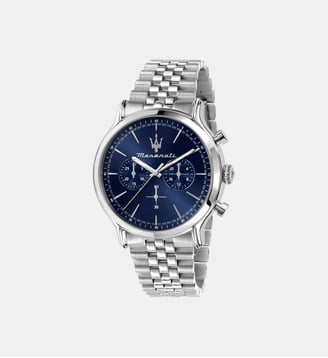 Montre Epoca Bleu foncé R8873618024 - Maserati - Argenté