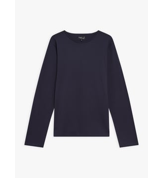 t-shirt Roulotte en jersey de coton - Agnès b. - Bleu nuit
