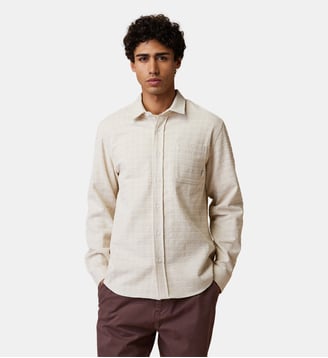 Chemise en velours - Faguo - Beige