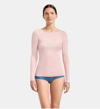 T-shirt Thermique modal et cachemire Thermal - Dim - Rose pâle