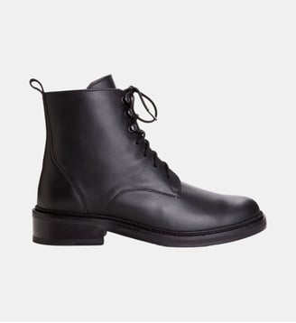 bottines Zoé en cuir lisse Agnès b.